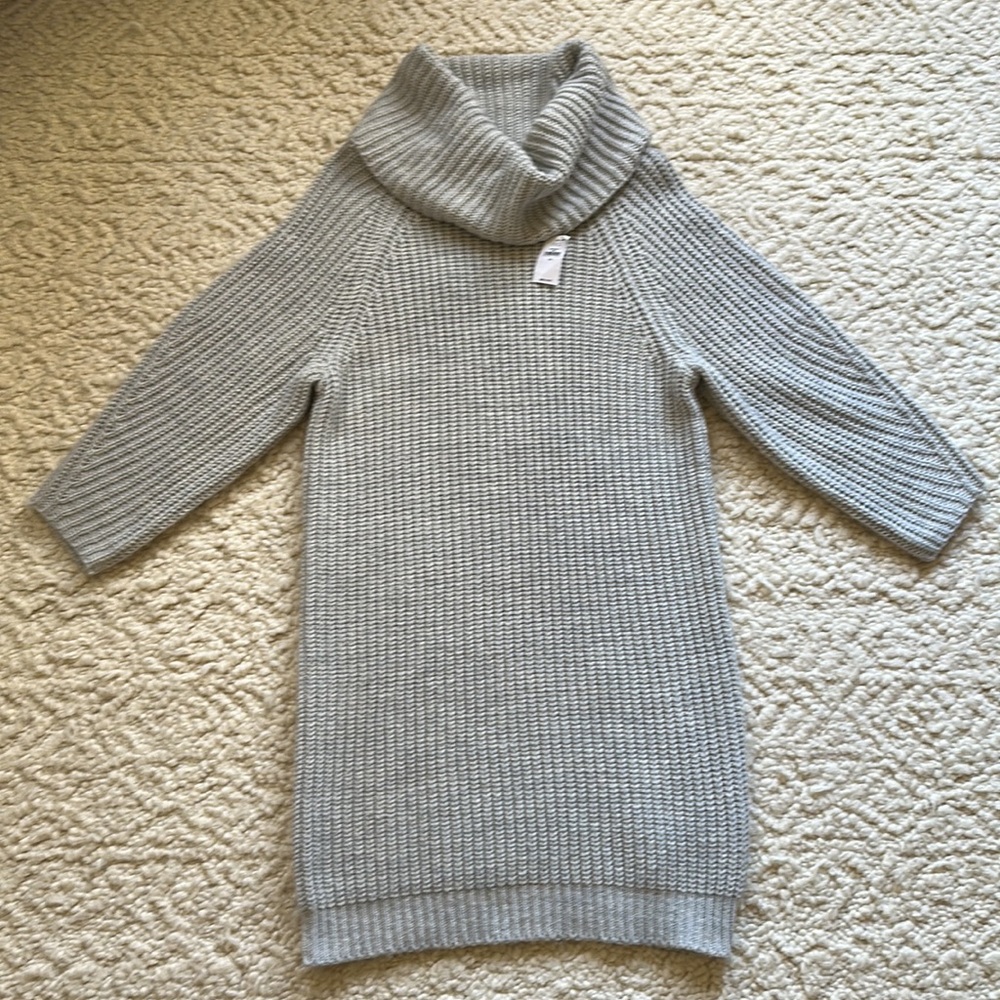 Chunky Knit Turtleneck Sweater Dress